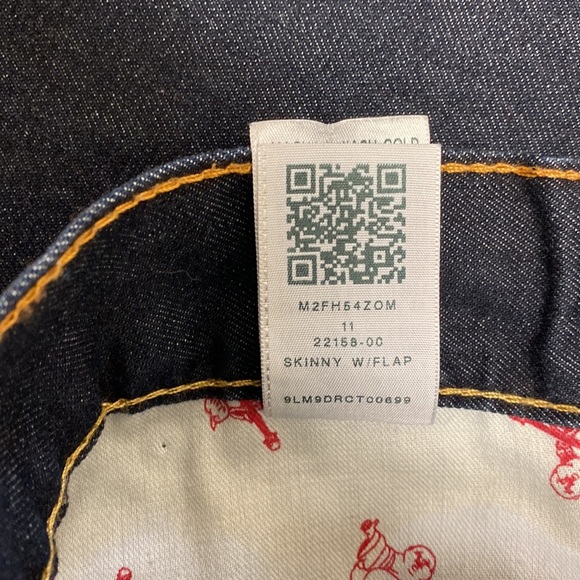 True Religion Mens Skinny Jeans with Flap Pockets 38x34 - Picture 8 of 8